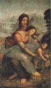 LEONARDO da Vinci Our Lady and St Anne oil painting artist